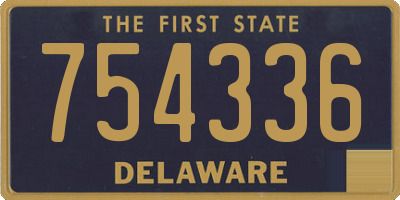 DE license plate 754336
