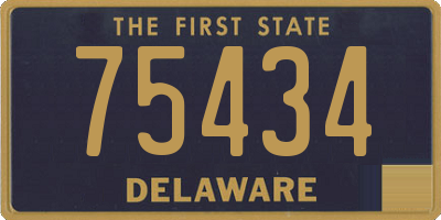 DE license plate 75434