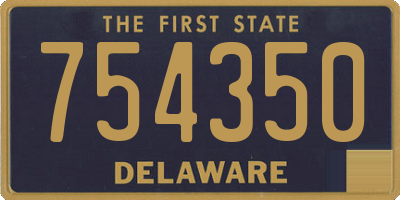 DE license plate 754350