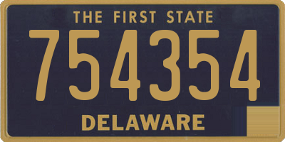 DE license plate 754354