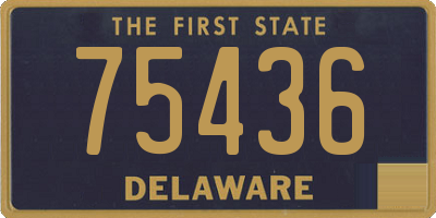 DE license plate 75436