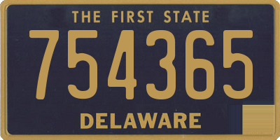 DE license plate 754365