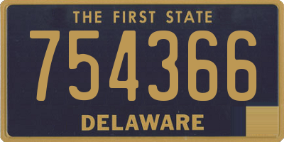 DE license plate 754366