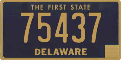 DE license plate 75437