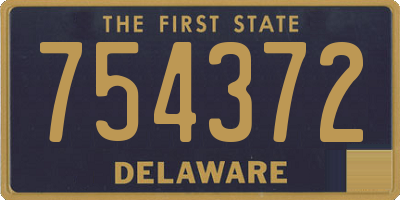 DE license plate 754372