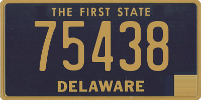 DE license plate 75438