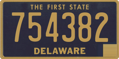 DE license plate 754382
