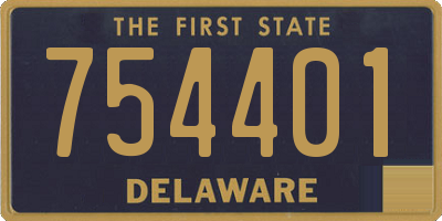 DE license plate 754401
