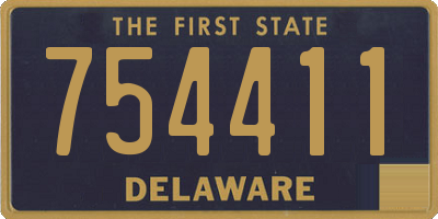 DE license plate 754411