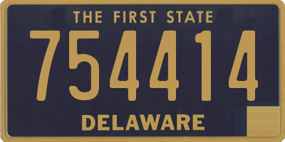 DE license plate 754414