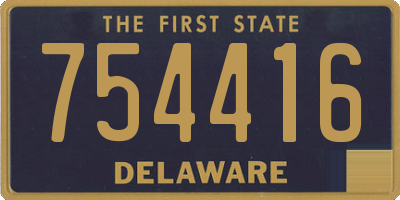 DE license plate 754416