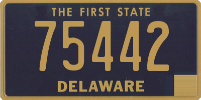 DE license plate 75442