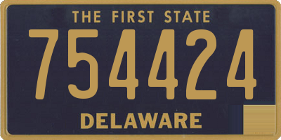 DE license plate 754424
