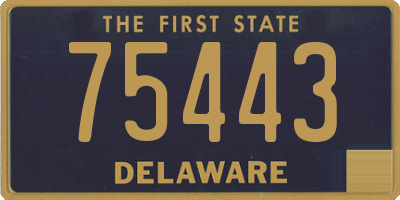 DE license plate 75443