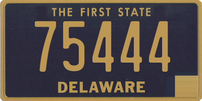 DE license plate 75444