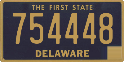 DE license plate 754448