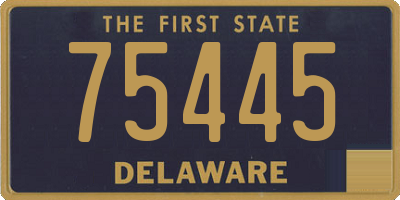 DE license plate 75445