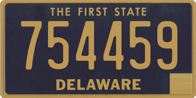 DE license plate 754459