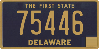 DE license plate 75446