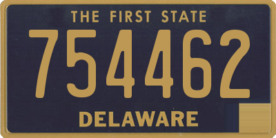 DE license plate 754462
