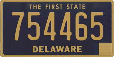 DE license plate 754465