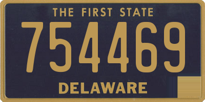 DE license plate 754469