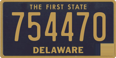 DE license plate 754470