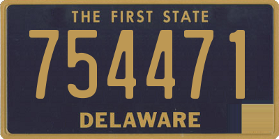 DE license plate 754471