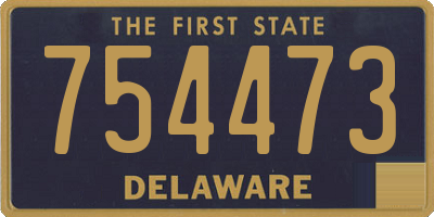 DE license plate 754473