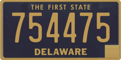DE license plate 754475