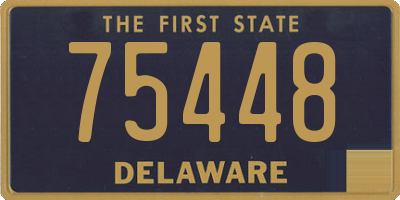 DE license plate 75448