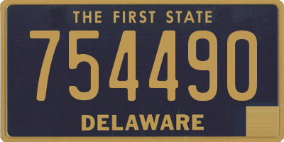 DE license plate 754490