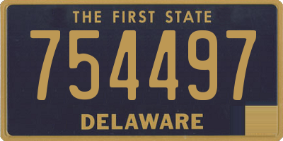 DE license plate 754497