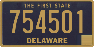 DE license plate 754501