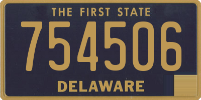DE license plate 754506