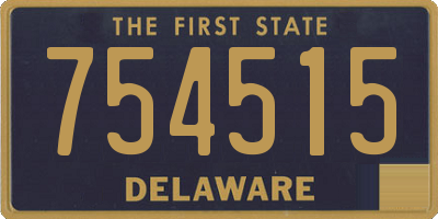 DE license plate 754515