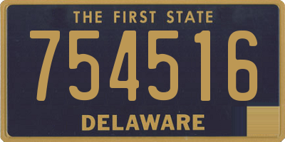 DE license plate 754516