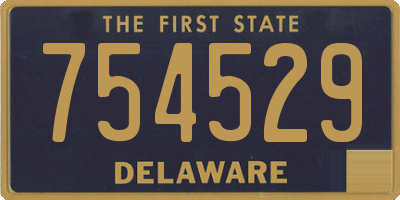 DE license plate 754529