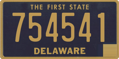 DE license plate 754541