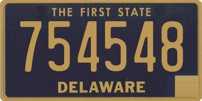 DE license plate 754548