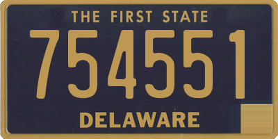 DE license plate 754551