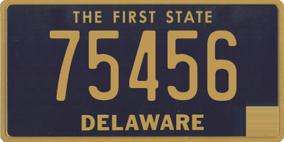 DE license plate 75456