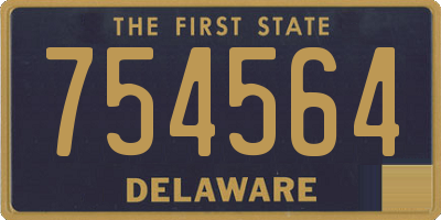 DE license plate 754564
