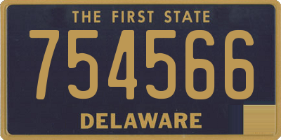 DE license plate 754566