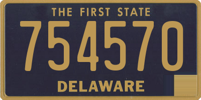 DE license plate 754570
