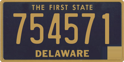 DE license plate 754571