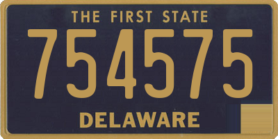 DE license plate 754575