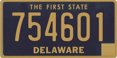 DE license plate 754601
