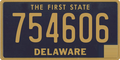DE license plate 754606
