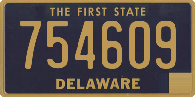 DE license plate 754609